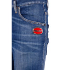 Dsquared2 herenjeans blauw rits en knopen