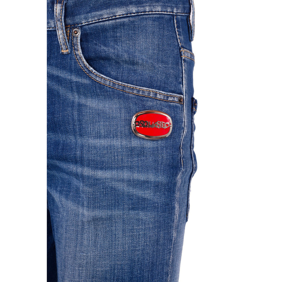 Dsquared2 herenjeans blauw rits en knopen