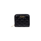 Guess portemonnee zwart met knopen • zakken: binnenzakken • size (cm): 12x10x2.5