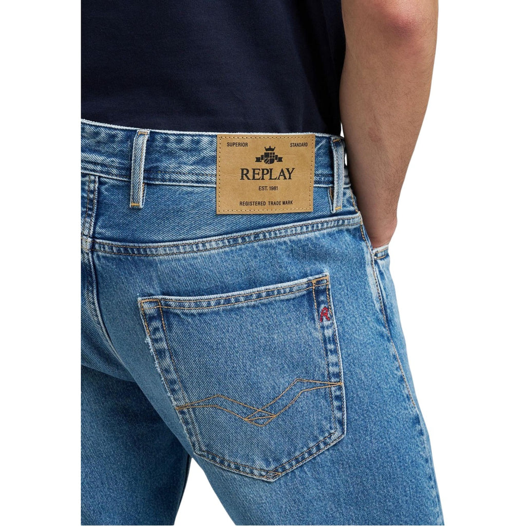 Replay herenjeans lichtblauw rits en knopen