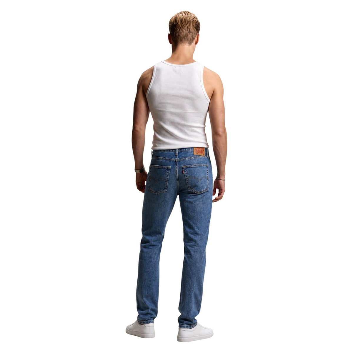 Levi`s herenjeans blauw achterzakken