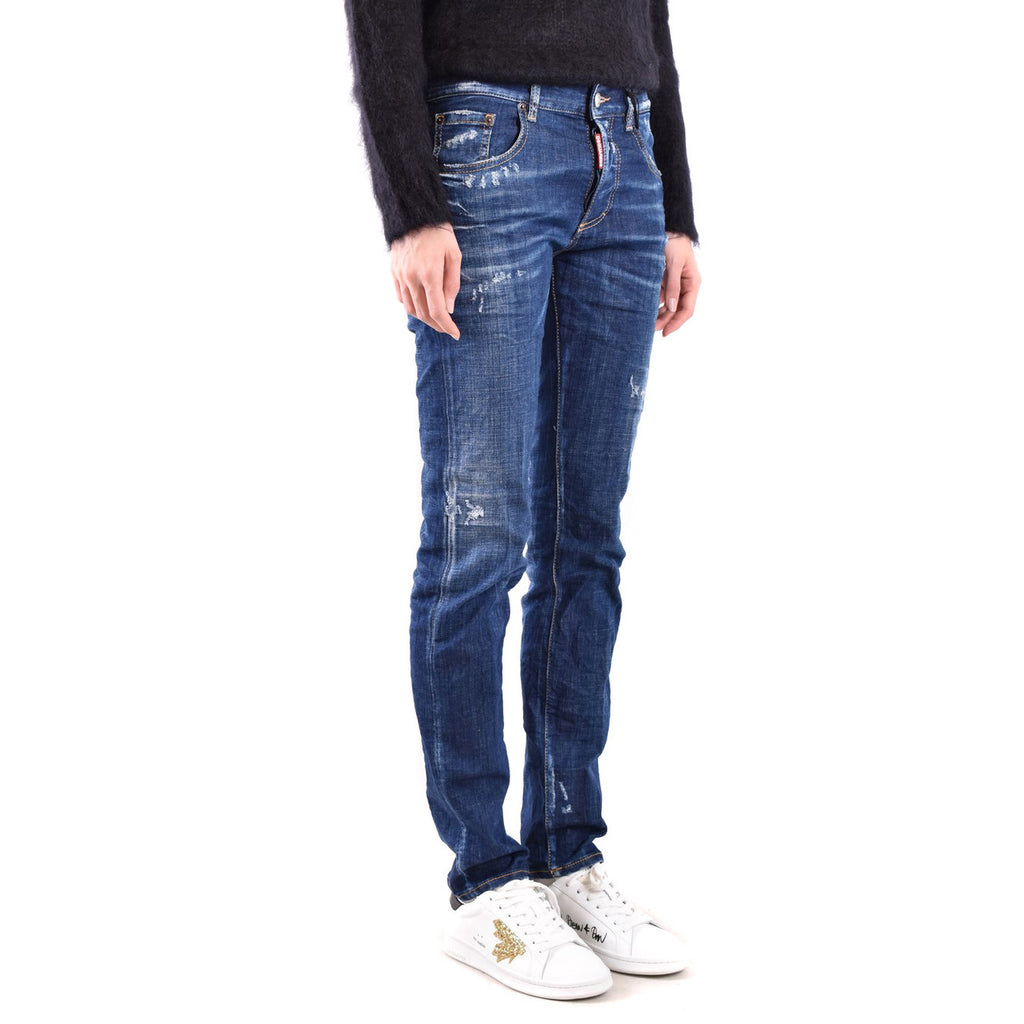 Dsquared2 herenjeans blauw -gesleten effect -gescheurd effect