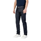 Armani Exchange herenjeans blauw uni