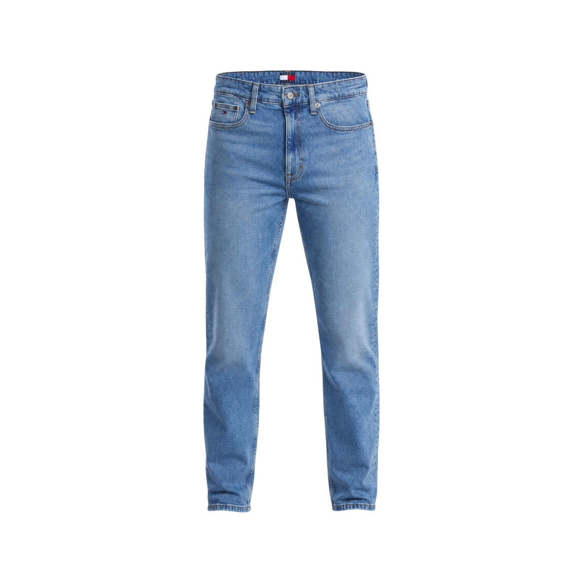 Tommy Hilfiger Jeans herenjeans blauw 99% organisch katoen 1% Elastaan