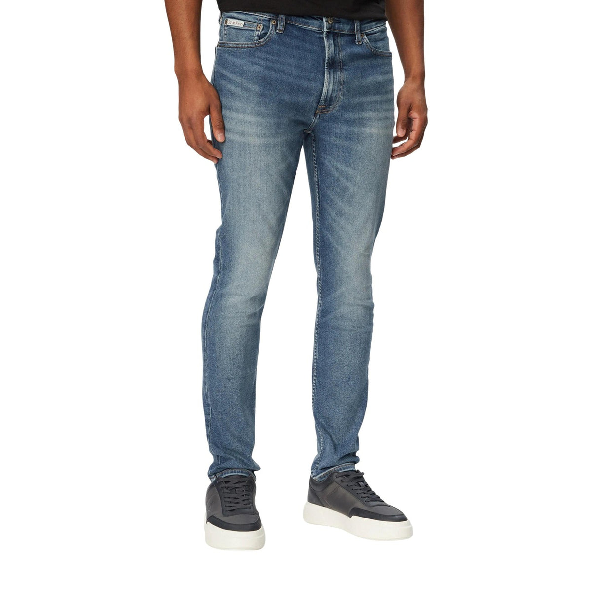 Calvin Klein Jeans herenjeans blauw voor- en achterzak