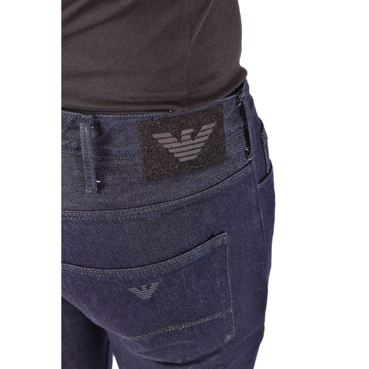 Emporio Armani herenjeans blauw rits en knopen
