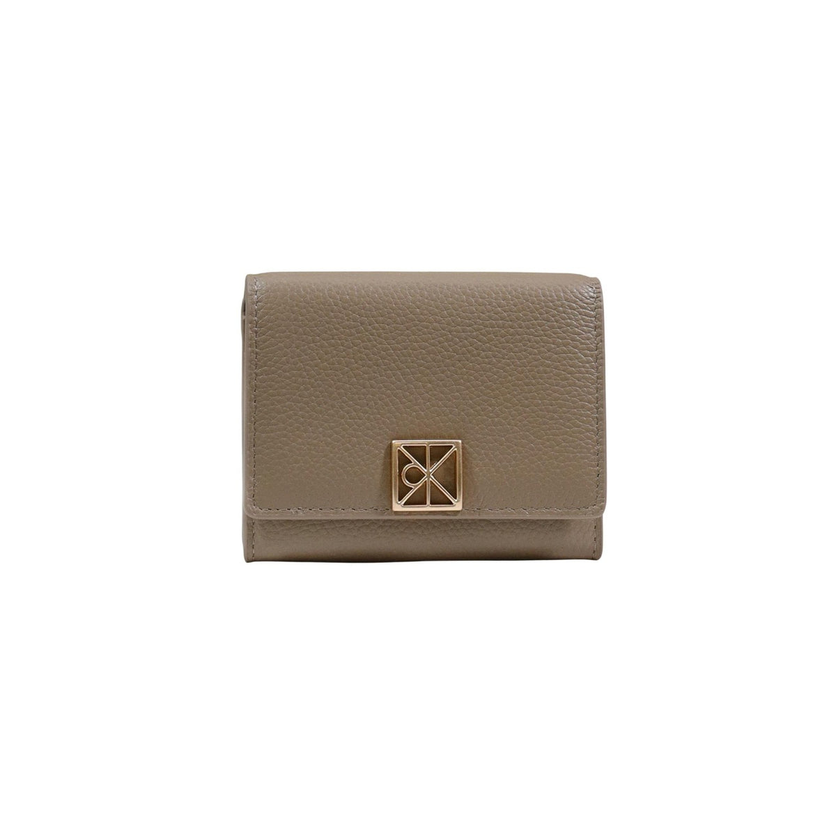 Calvin Klein portemonnee beige met automatische knoop • zakken: binnenzakken • size (cm): 10x7.5x2