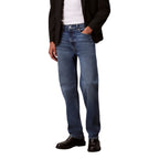 Calvin Klein Jeans herenjeans blauw 79% Katoen 20% organisch katoen 1% Elastaan