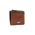 Barbour portemonnee bruin met knopen • zakken: binnenzak