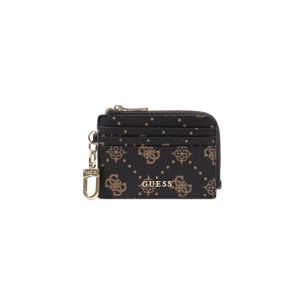 Guess portemonnee bruin stippen