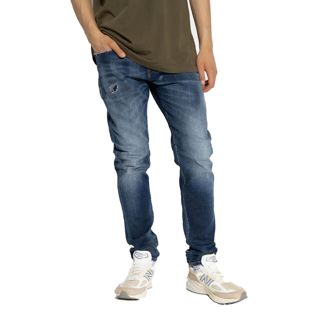 Diesel herenjeans blauw 63% Katoen 34% Lyocell