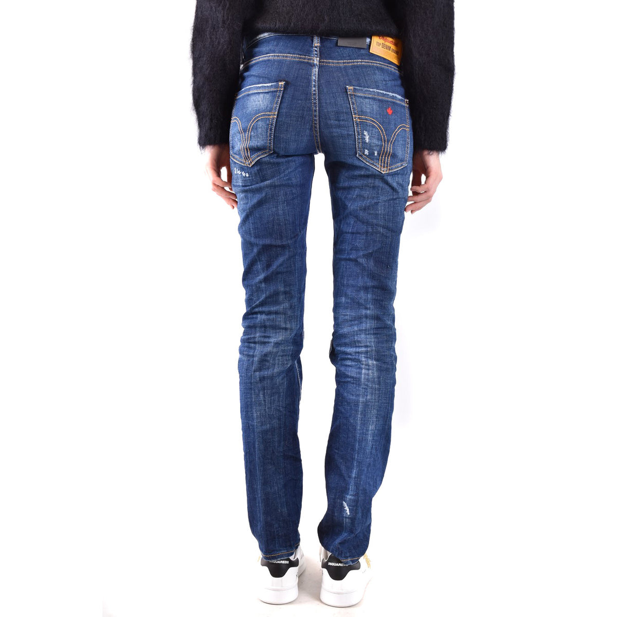 Dsquared2 herenjeans blauw -gesleten effect -gescheurd effect