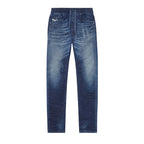 Diesel herenjeans blauw uni
