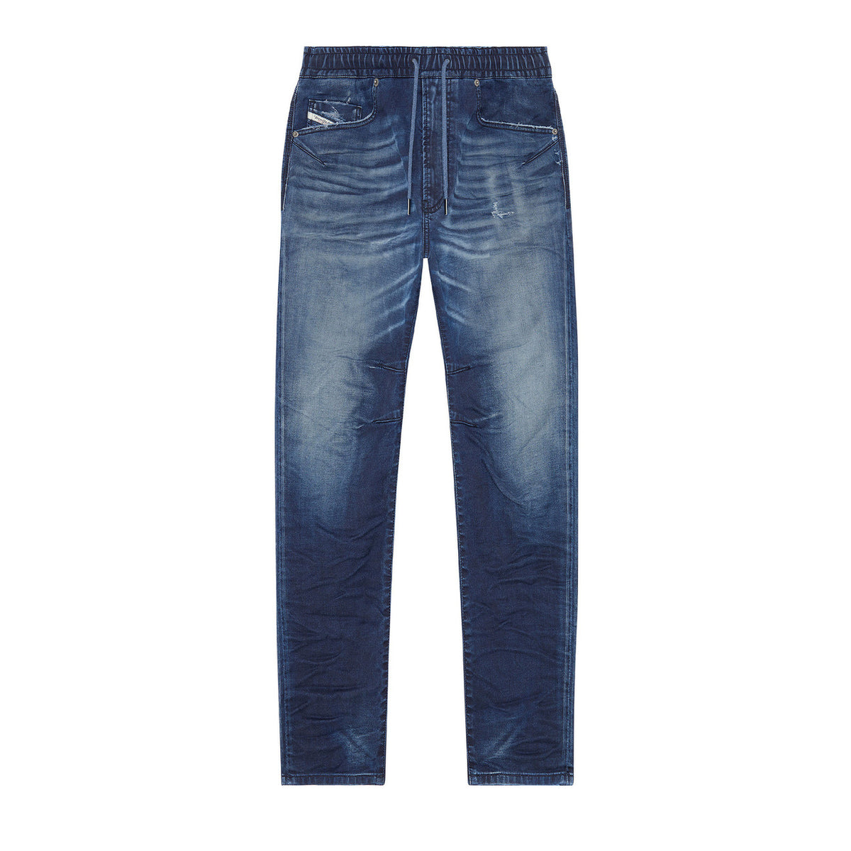 Diesel herenjeans blauw uni