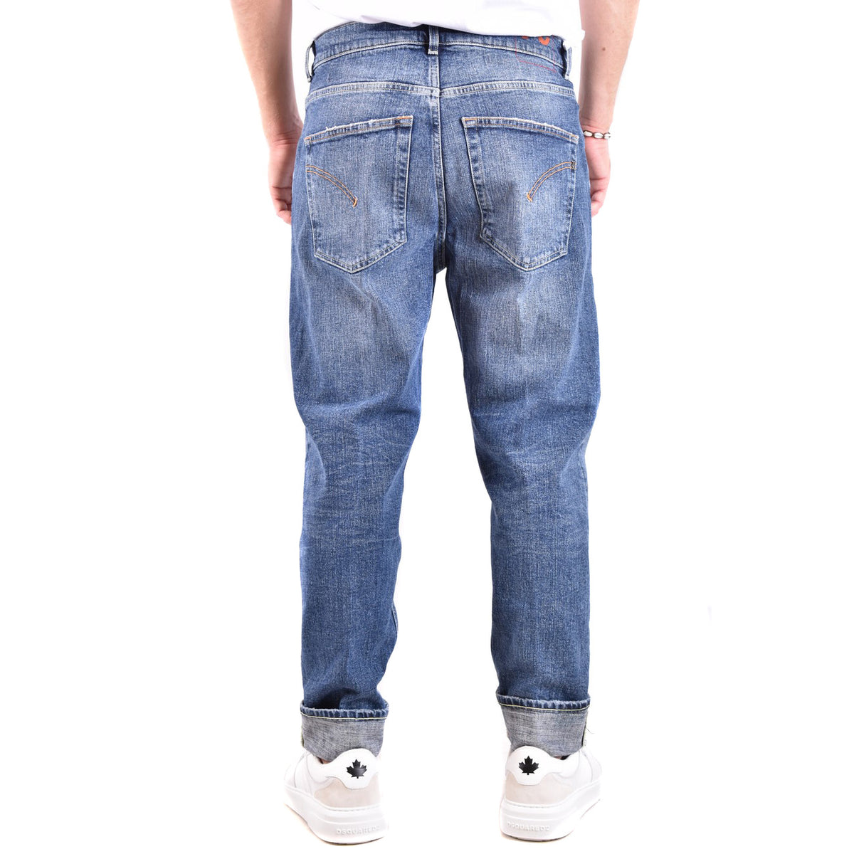 Dondup herenjeans blauw -gesleten effect