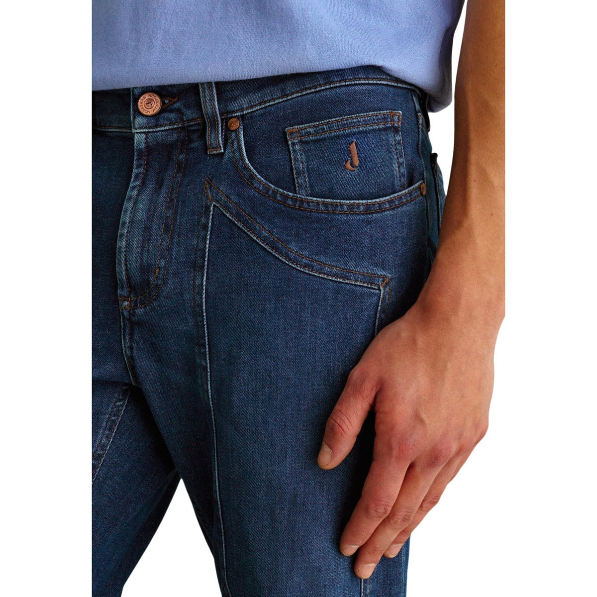 Jeckerson herenjeans blauw voor- en achterzak