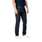 Armani Exchange herenjeans blauw uni