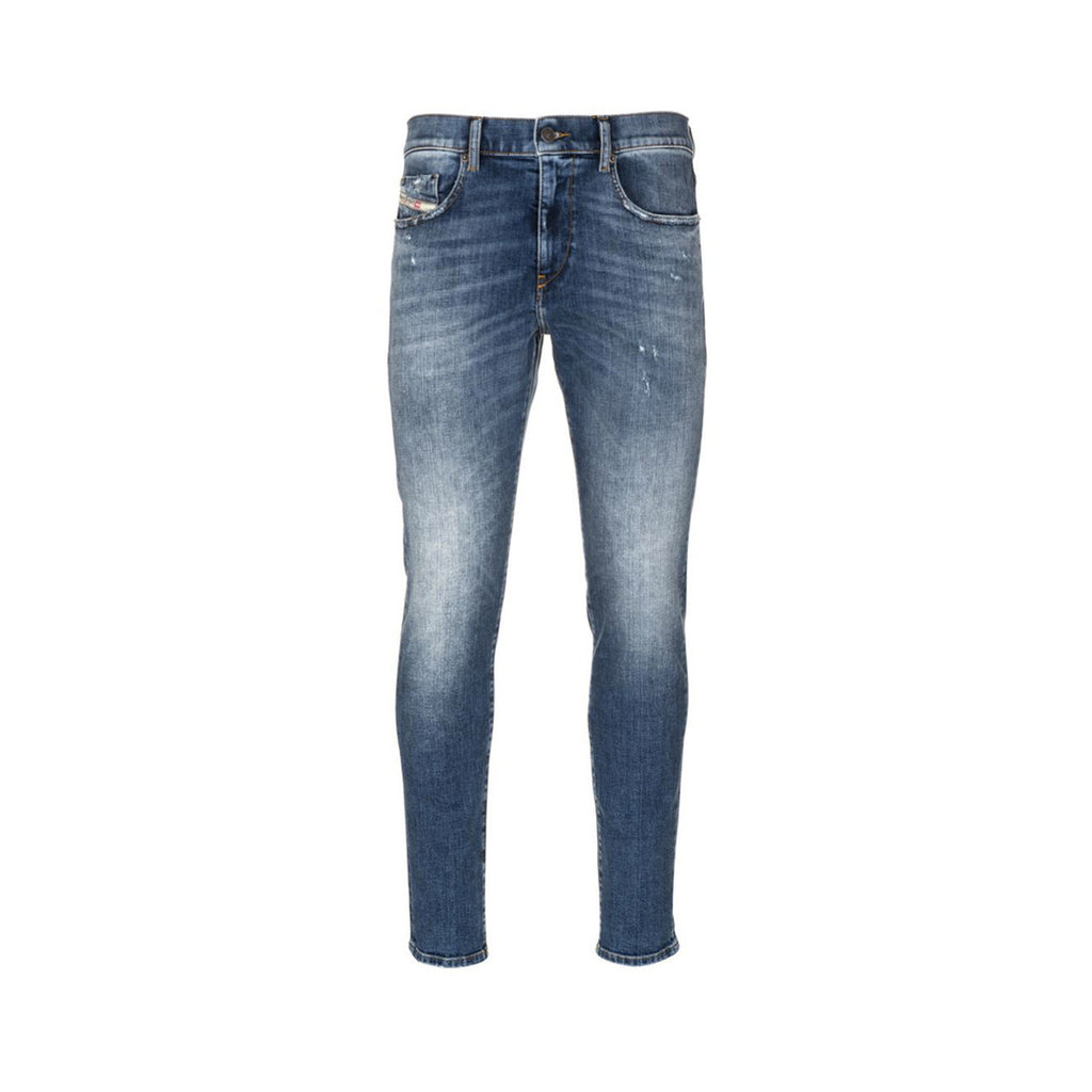Diesel herenjeans blauw -gesleten effect