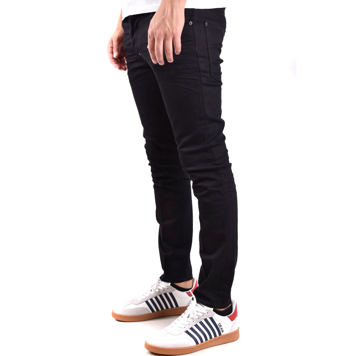 Dsquared2 herenjeans zwart rits en knopen