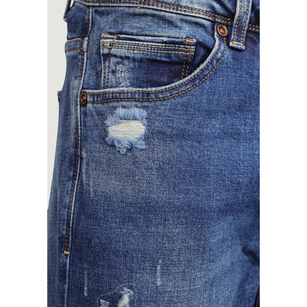 Gianni Lupo herenjeans blauw -gescheurd effect