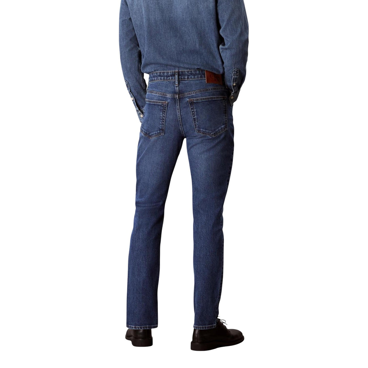 Calvin Klein Jeans herenjeans blauw 78% Katoen 22% Elastaan