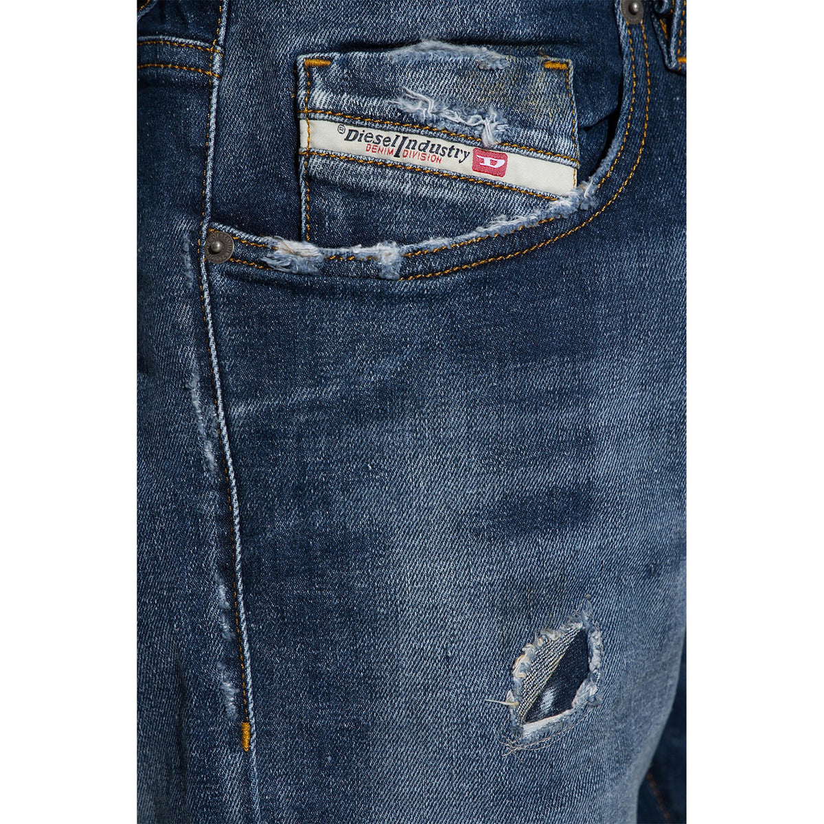 Diesel herenjeans blauw 63% Katoen 34% Lyocell