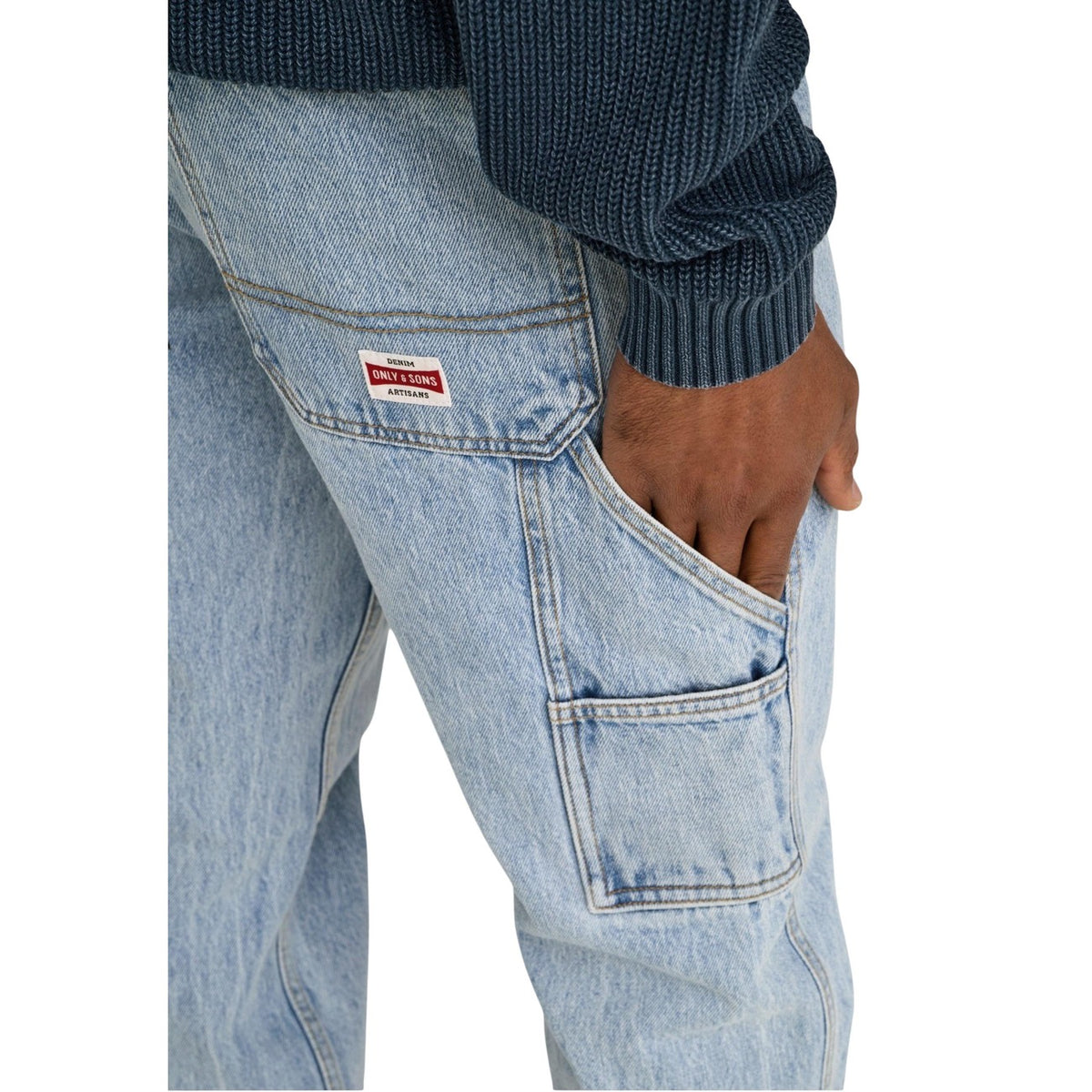 Only & Sons herenjeans blauw 100% Katoen