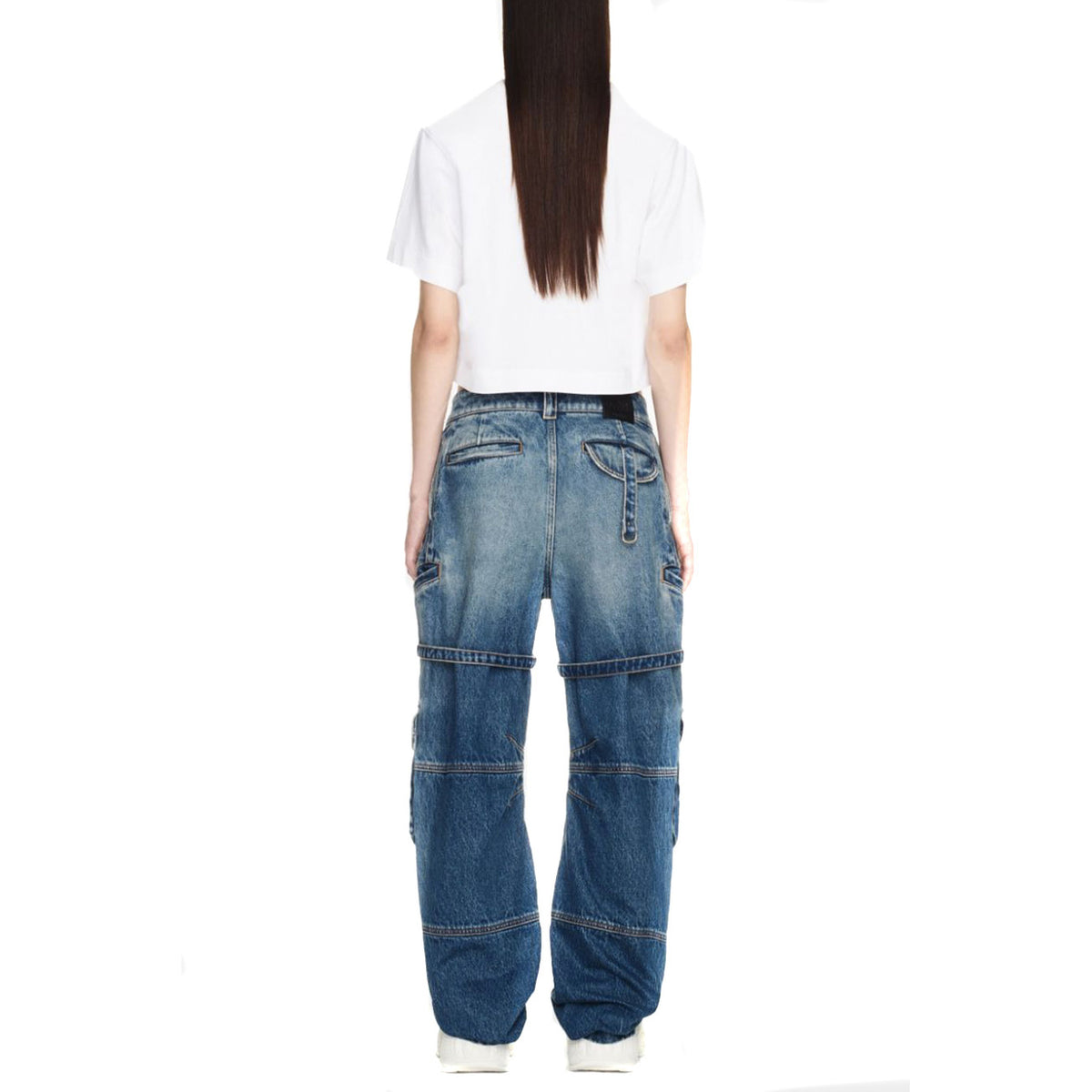 Off-white dames jeans blauw - productfoto 4