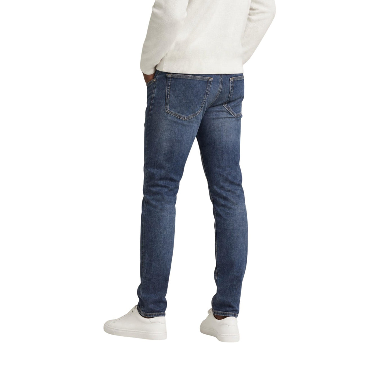 Tommy Hilfiger Jeans herenjeans blauw rits en knopen
