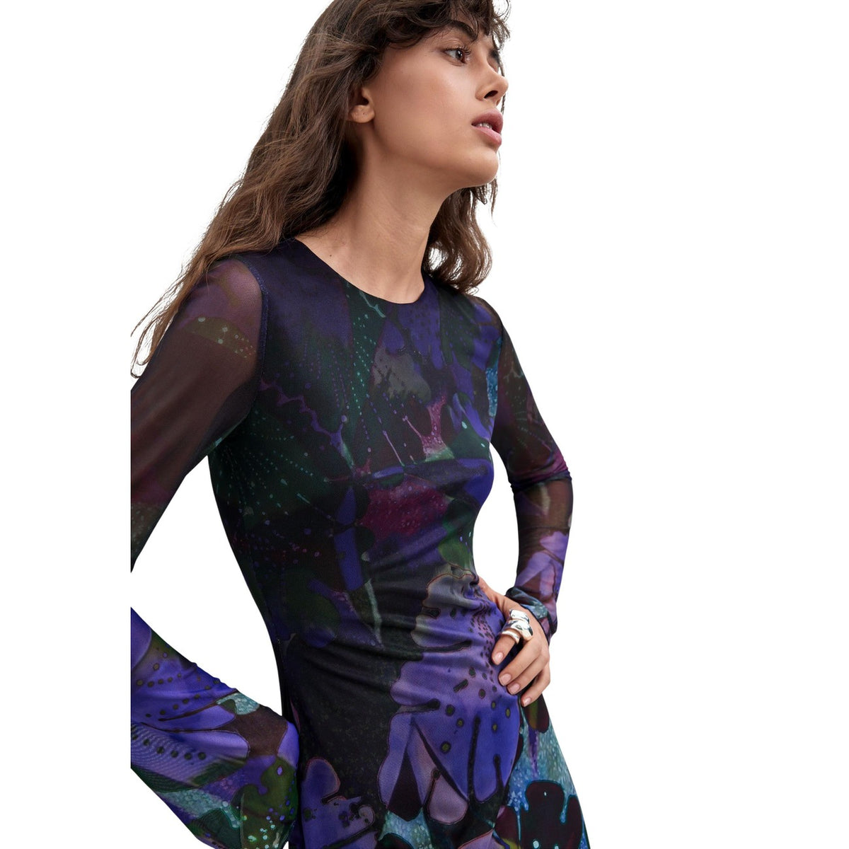 Desigual damesjurk paars - productfoto 3