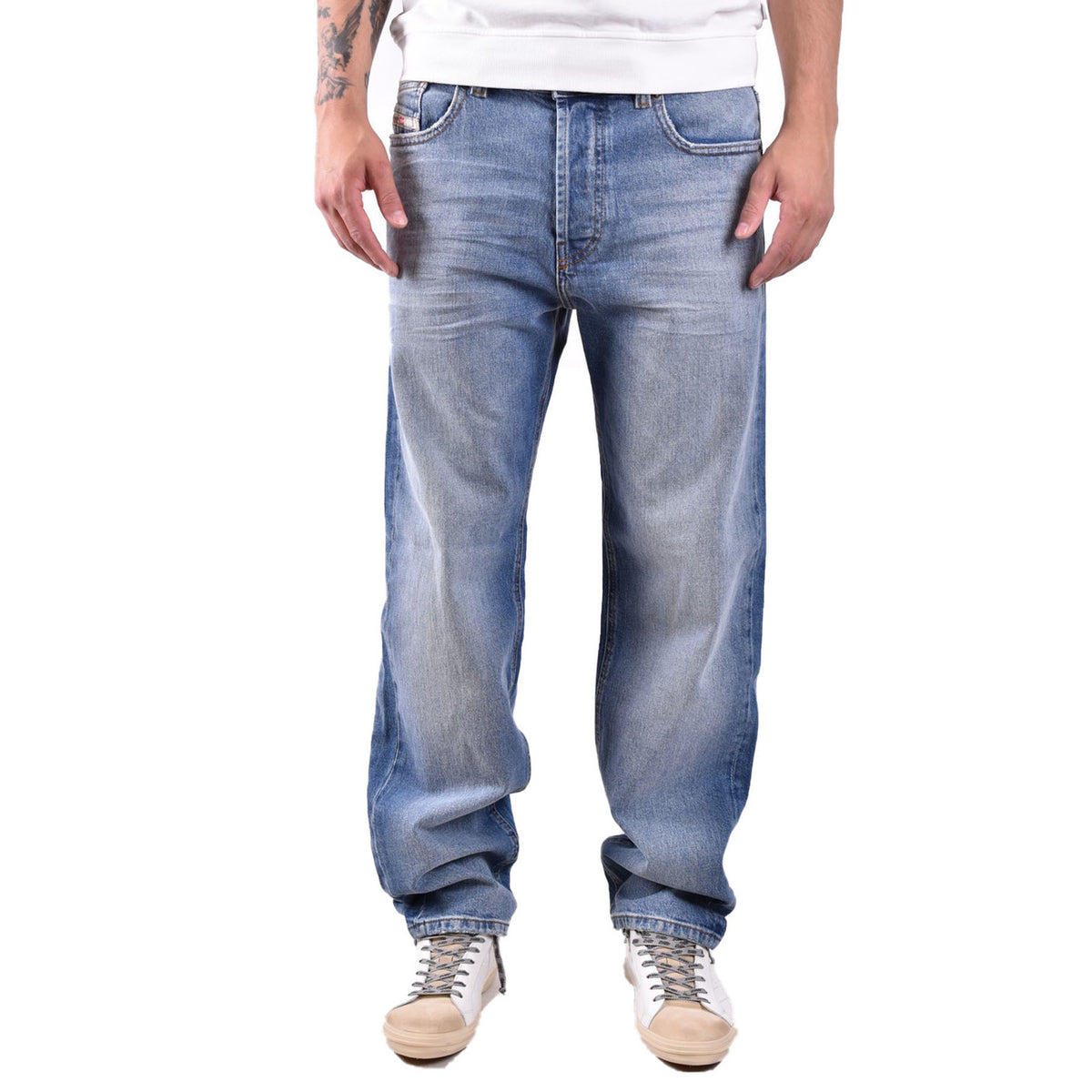 Diesel herenjeans blauw 100% Katoen