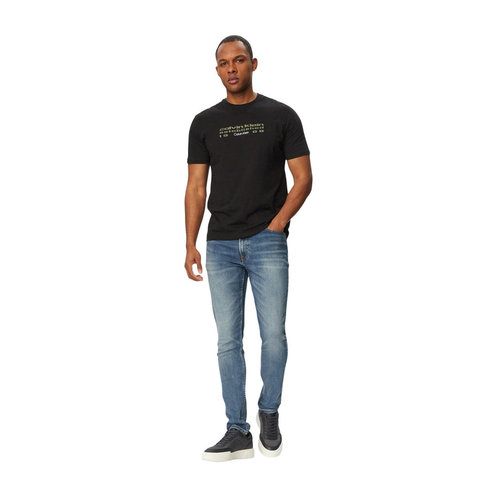 Calvin Klein Jeans herenjeans blauw voor- en achterzak