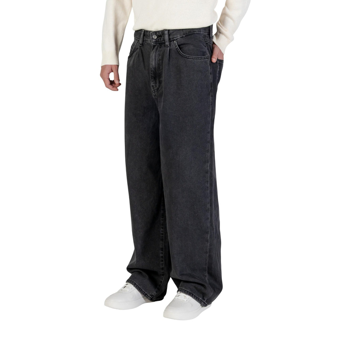 Only & Sons herenjeans zwart rits en knopen
