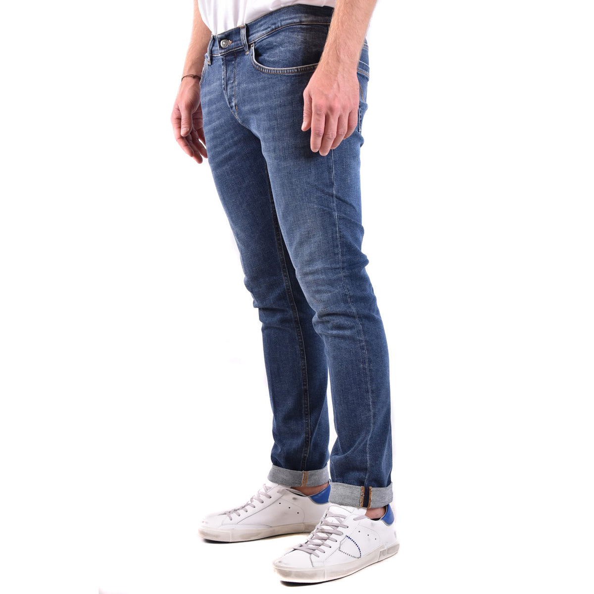 Dondup herenjeans blauw 97% Katoen 3% Elastaan