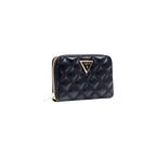 Guess portemonnee zwart met knopen • zakken: binnenzakken • size (cm): 14x10x2