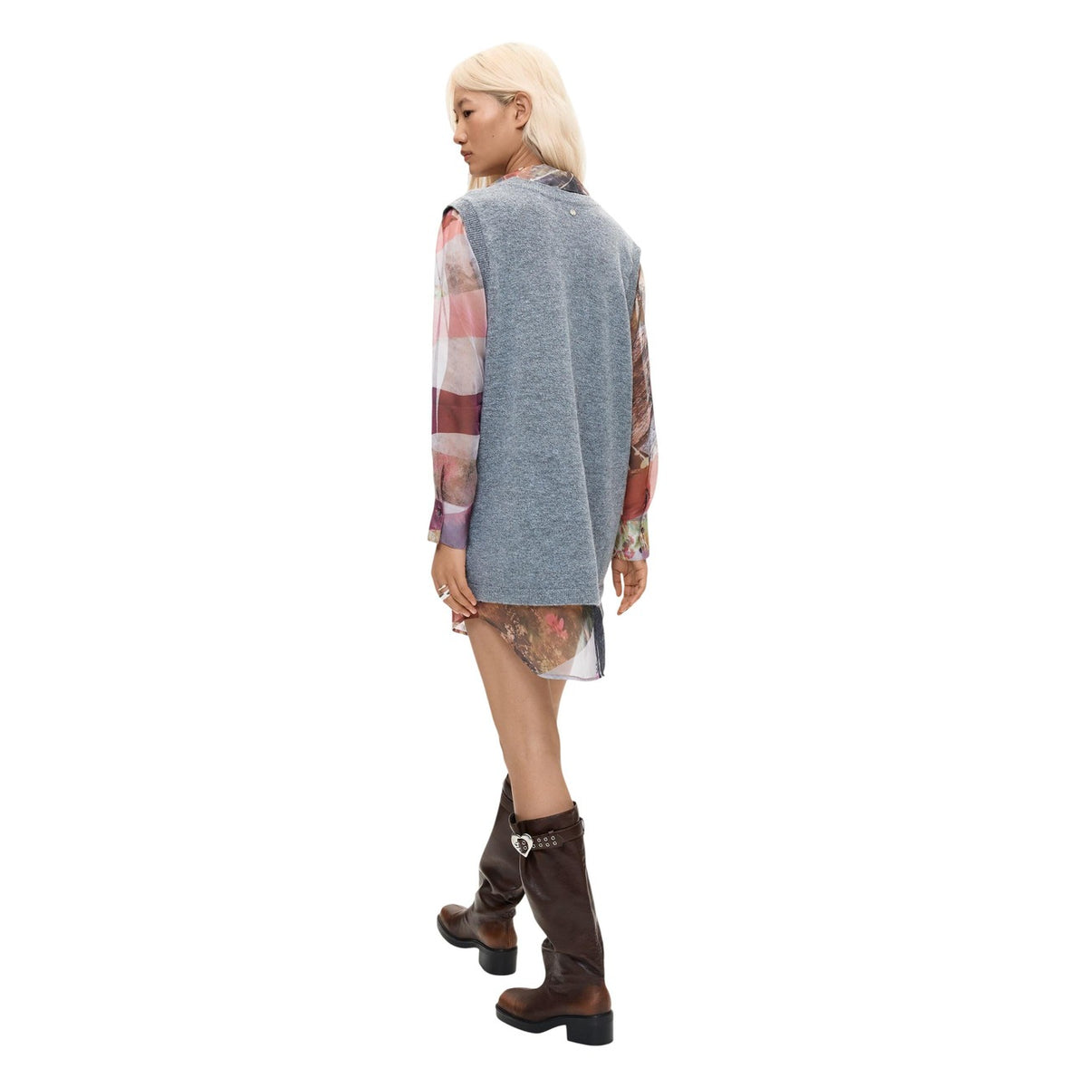 Desigual damesjurk grijs - productfoto 4