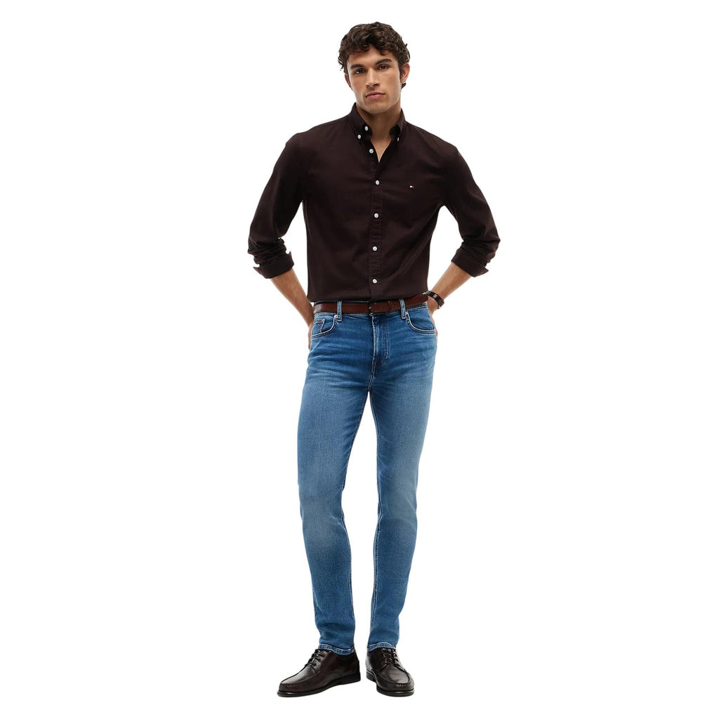 Tommy Hilfiger herenjeans blauw rits en knopen